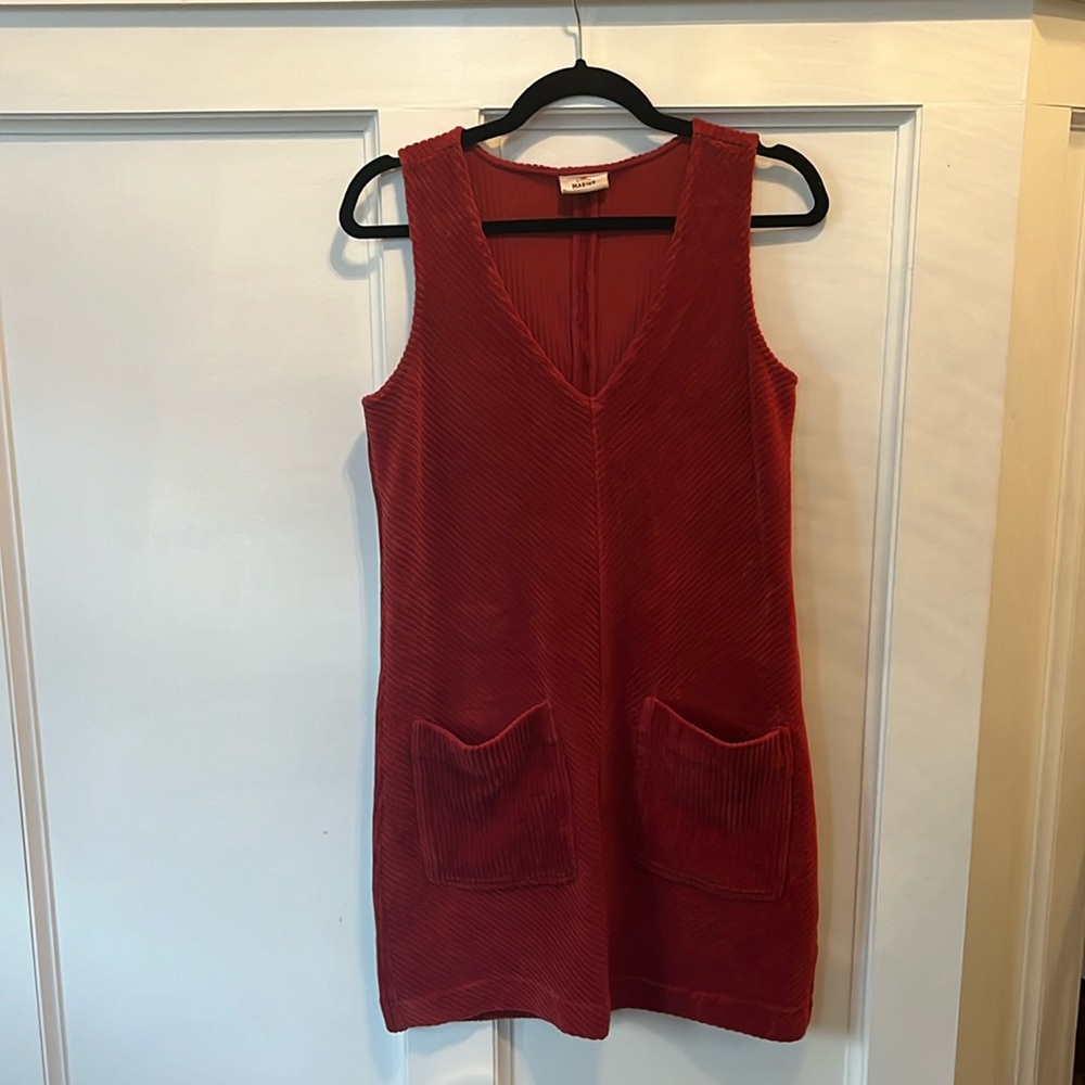 Marine layer jumper in burnt orange, size small